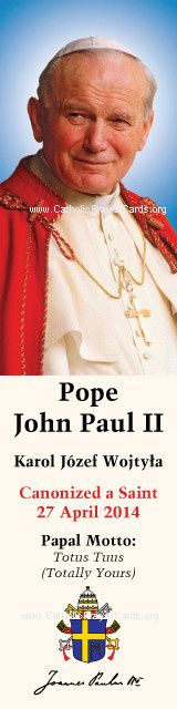Oct 22nd: Special Limited Edition Collector's Series Commemorative Pope John Paul II Canonization Bo