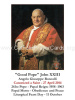 Oct 11th: Pope John XXIII Canonization Holy Card